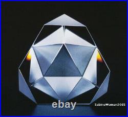 NEW in BOX STEUBEN Glass OCTRON ornament crystal paperweight PRISM galaxy art