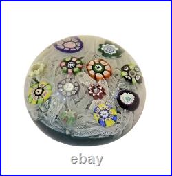 Old Art Glass Millefiori Small Paperweight