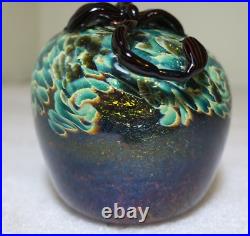 Opal Art Glass Paperweight Sphere Scorpion Johnny Camp 2006 Forbidden Fruit