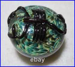 Opal Art Glass Paperweight Sphere Scorpion Johnny Camp 2006 Forbidden Fruit