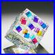 Optic-Crystal-Dichroic-Glass-Paperweight-SQUAREDANCE-by-Ray-Lapsys-Collectible-01-fmwy