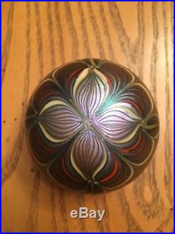 Orient And Flume Blown Glass Signed Paperweight 1975
