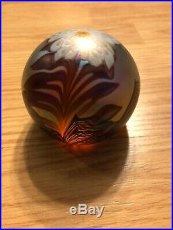 Orient And Flume Early 1977 Signed Glass Paperweight