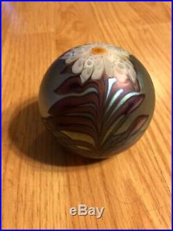 Orient And Flume Early 1977 Signed Glass Paperweight