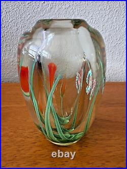 Orient & Flume Art Glass Butterfly Vase-Scott Beyers, Paperweight