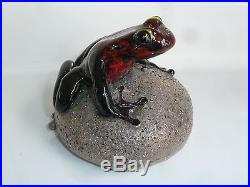 Orient & Flume David Smallhouse Poison Dart RED Frog Paperweight LE EC #252
