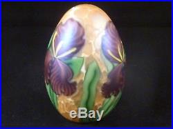 Orient & Flume Golden Iris Egg Paperweight Ed Alexander 232/250 LE EC