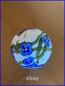Orient & Flume Paperweight 1978 Butterfly with Vines