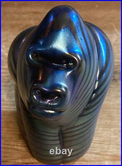 Orient & Flume Psychedelic Gorilla Art Glass Paperweight Signed & Numbered