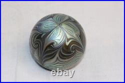 Orient & Flume Signed Paperweight 1977 Art Glass