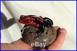 Orient & Flume Tree Frog by David Smallhouse Art Glass Paperweight