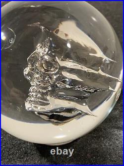 Original Mark Matthews Signed Large Art Glass Marble- 2012- 2.90