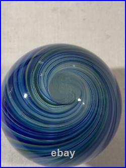 Original Mark Matthews Signed Large Art Glass Marble- 2022- 1.95