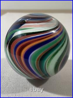 Original Mark Matthews Signed Large Art Glass Marble- 2022- 1.97