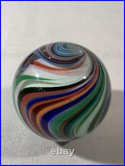 Original Mark Matthews Signed Large Art Glass Marble- 2022- 1.97