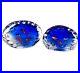 PAIR-of-2-VINTAGE-MURANO-GLASS-FISH-AQUARIUM-PAPERWEIGHT-BOOKENDS-COBALT-ITALY-01-zwi