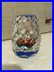 PAPERWEIGHT-FLOWER-EGG-SHAPED-Excellent-Condition-Rare-Ray-Banford-faceted-01-cy