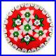 PARABELLE-1994-Flower-Bouquet-on-Red-withRose-Cane-Garland-Probably-1-of-1-01-wj