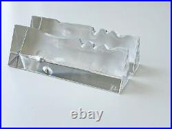 Pair Mid-Century Baccarat Crystal Face EncounterDesigned by R. Rigot Small