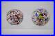 Pair-of-Signed-Rollin-Karg-Confetti-Art-Glass-2-3-4-2-1-2-Bubble-Paperweight-01-caw