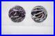 Pair-of-Signed-Rollin-Karg-Purple-Pink-Swirl-Art-Glass-2-3-4-Bubble-Paperweight-01-zfh