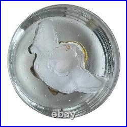 Paperweight Angel Cherub Heavy Rare Andrew Fote 4.5x3 Controlled Bubbles