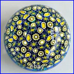 Paperweight Signed Alt Murano Vetreria Artistica 1970's Millefiori Glass