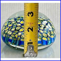 Paperweight Signed Alt Murano Vetreria Artistica 1970's Millefiori Glass