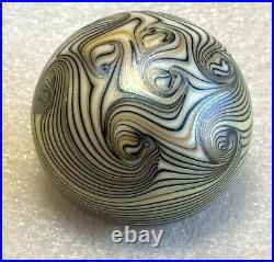 Paperweight Steve Smyers Art Glass Iridescent Northern Star'76 J201 Signed