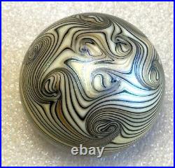 Paperweight Steve Smyers Art Glass Iridescent Northern Star'76 J201 Signed