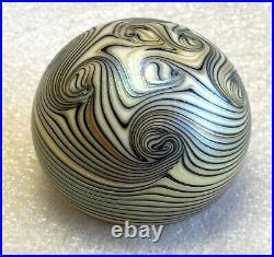 Paperweight Steve Smyers Art Glass Iridescent Northern Star'76 J201 Signed