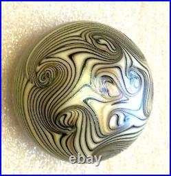 Paperweight Steve Smyers Art Glass Iridescent Northern Star'76 J201 Signed