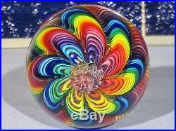 Paperweights Contemporary Art Glass Alloway 3.28inch 10 Color Raelynbow #125