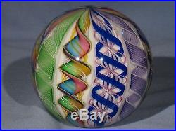 Paperweights Contemporary Art Glass Alloway 3.45inch Dichroic End of Day #39