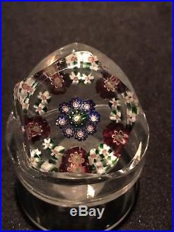 Pentagonal Millifiore Art Glass Paperweight #2 Baccarat