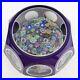 Perthshire-1974E-Double-Overlay-Closepack-Millefiori-Faceted-Purple-Paperweight-01-wz