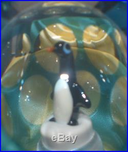Perthshire 1975 B Penguin Hollow Paperweight Limited Edition 222