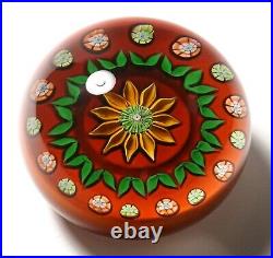 Perthshire 1979A Sunflower Paperweight Annual Collection Limited Edition
