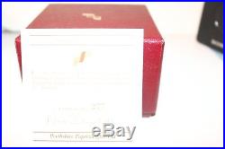 Perthshire 1996 Crown Paperweight Faceted Top- Box And Certificate