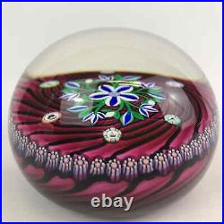 Perthshire Cushion Ground 1998F Lampwork Bouquet Panda Picture Cane Paperweight