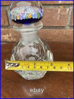 Perthshire Glass Inkwell Scent Bottle Paperweight Fancy Cut