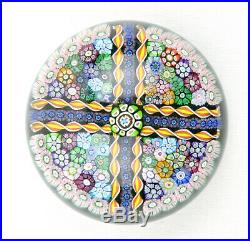 Perthshire Glass Ltd Edition Large Complex Millefiori Paperweight PP34 1978