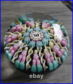 Perthshire Glass Scotland PP108 Butterfly Millefiori Radial Twist Paperweight