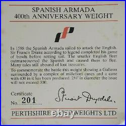 Perthshire Ltd Special Edition Spanish Armada Paperweight 201/256 withBox & Cert