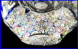 Perthshire Millefiori Glass Paperweight tall & multi-faceted