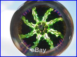 Perthshire Millefiori Tight Cane Ribbon Spiral Glass PaperweightP 1988GreatFC
