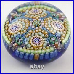 Perthshire PP106 1988 Large Complex Cane Closepack Millefiori Twist Paperweight