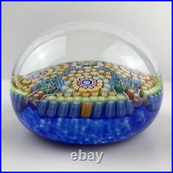 Perthshire PP106 1988 Large Complex Cane Closepack Millefiori Twist Paperweight