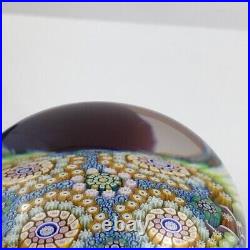 Perthshire PP106 1988 Large Complex Cane Closepack Millefiori Twist Paperweight