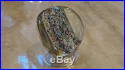 Perthshire PP19 1979 Scrambled End of Day Paperweight LE EC Clear Base